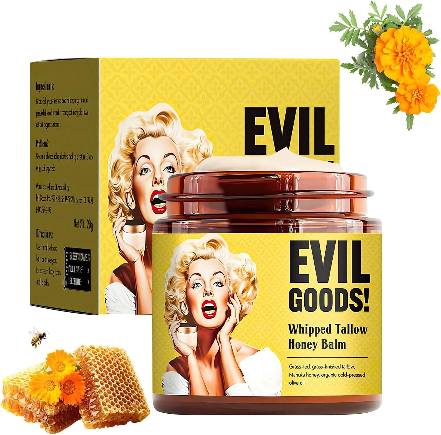 Evil Goods – Crema Hidratante Natural con Sebo de Res & Miel de Manuka